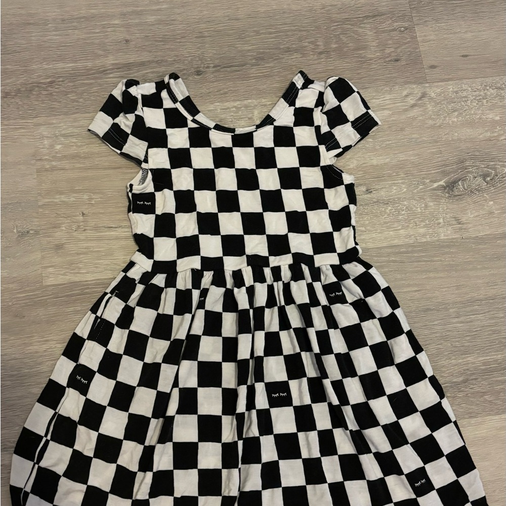 Little Sleepies Cool Checks Cap sleeve dress